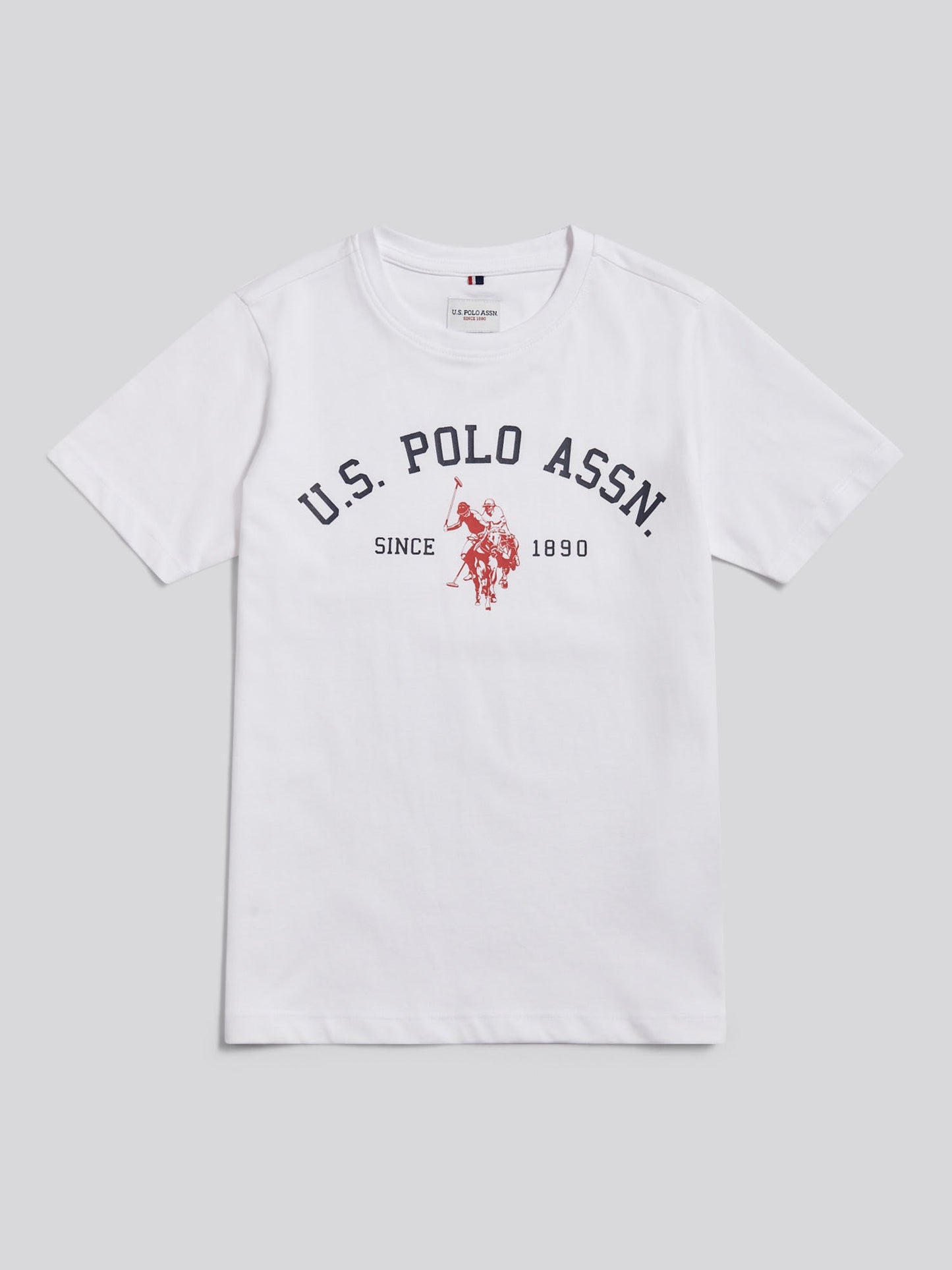 Boys Signature Arch Print T-Shirt Bright White