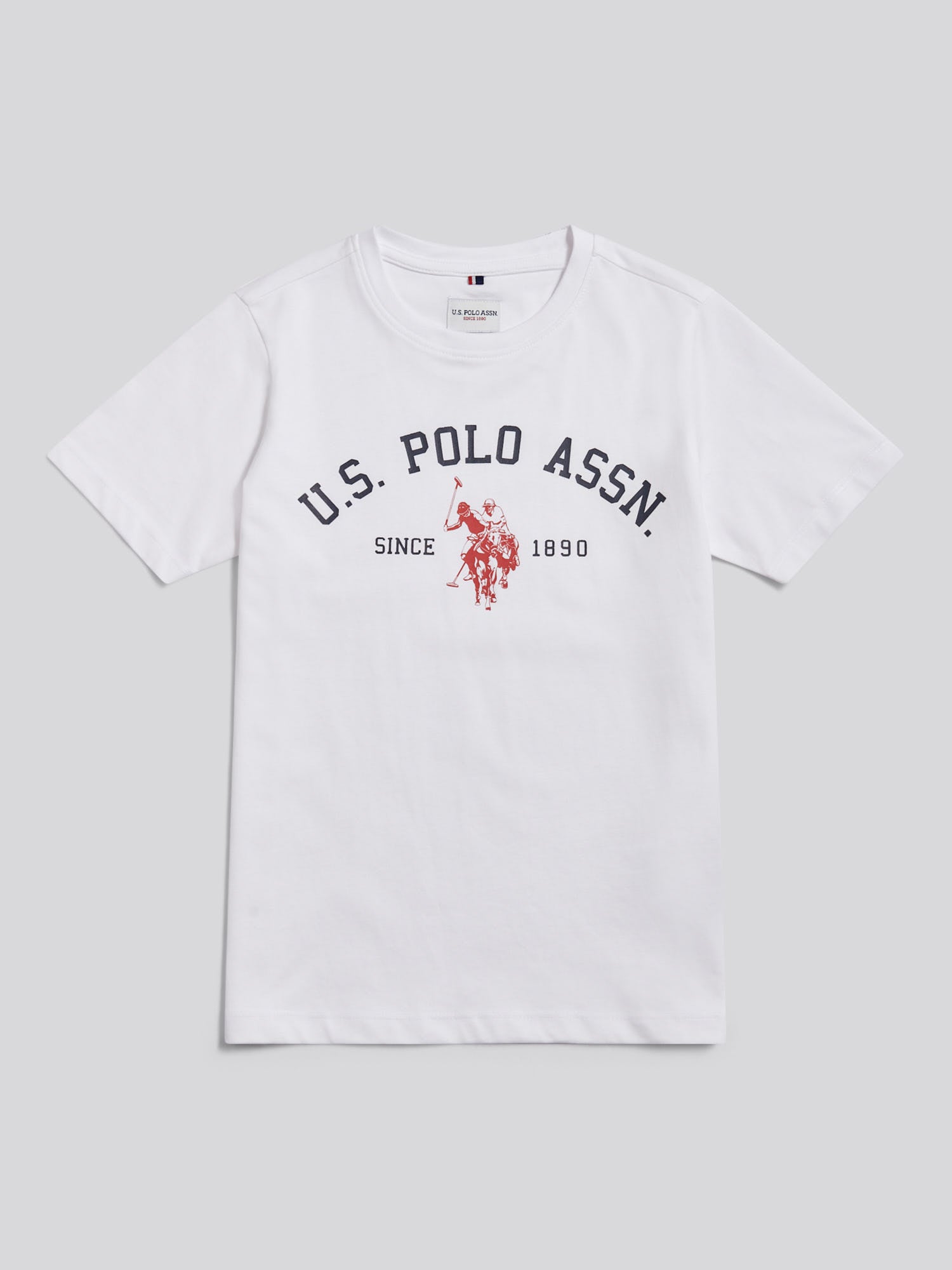 Boys Signature Arch Print T-Shirt Bright White