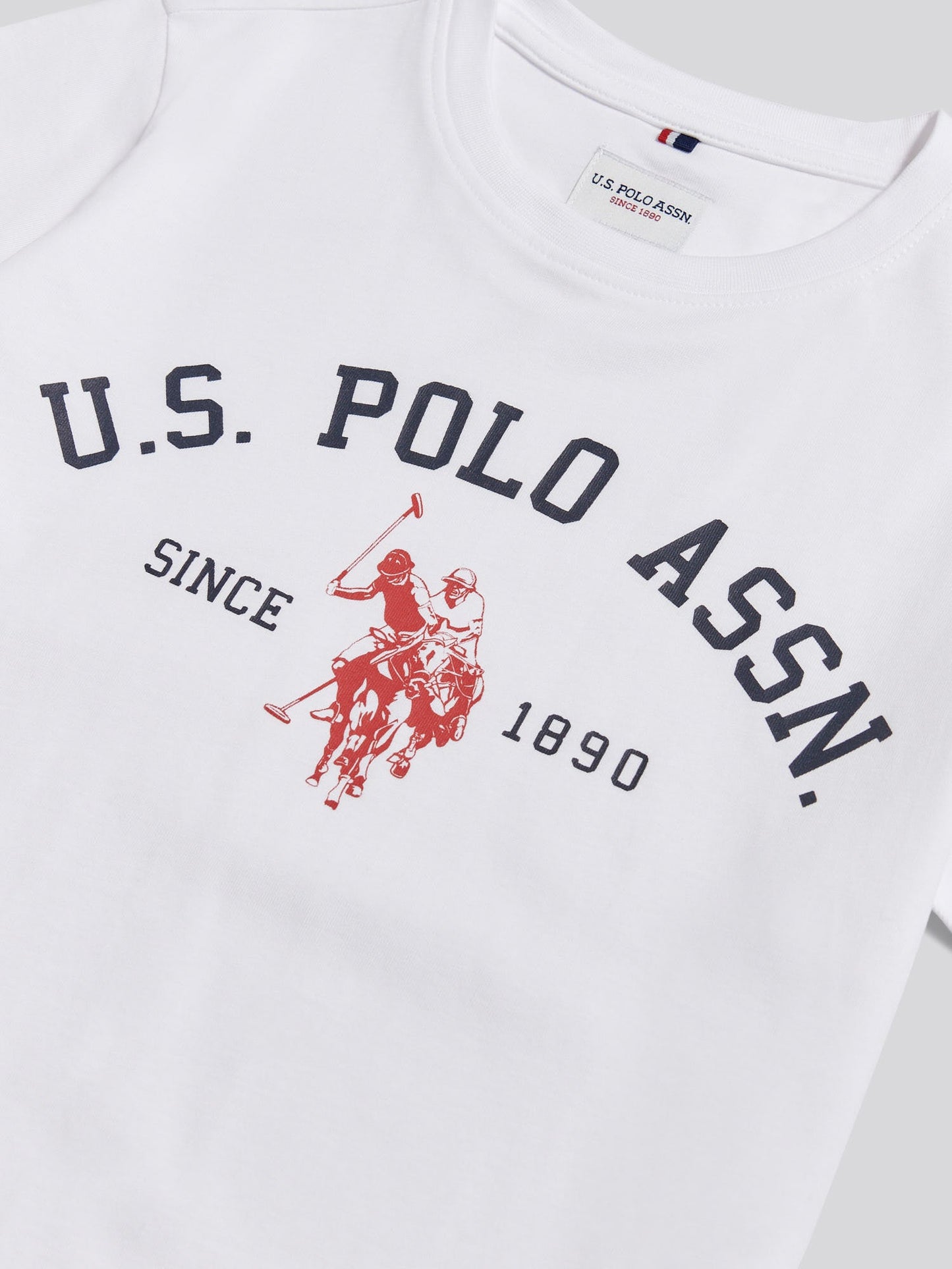 Boys Signature Arch Print T-Shirt Bright White