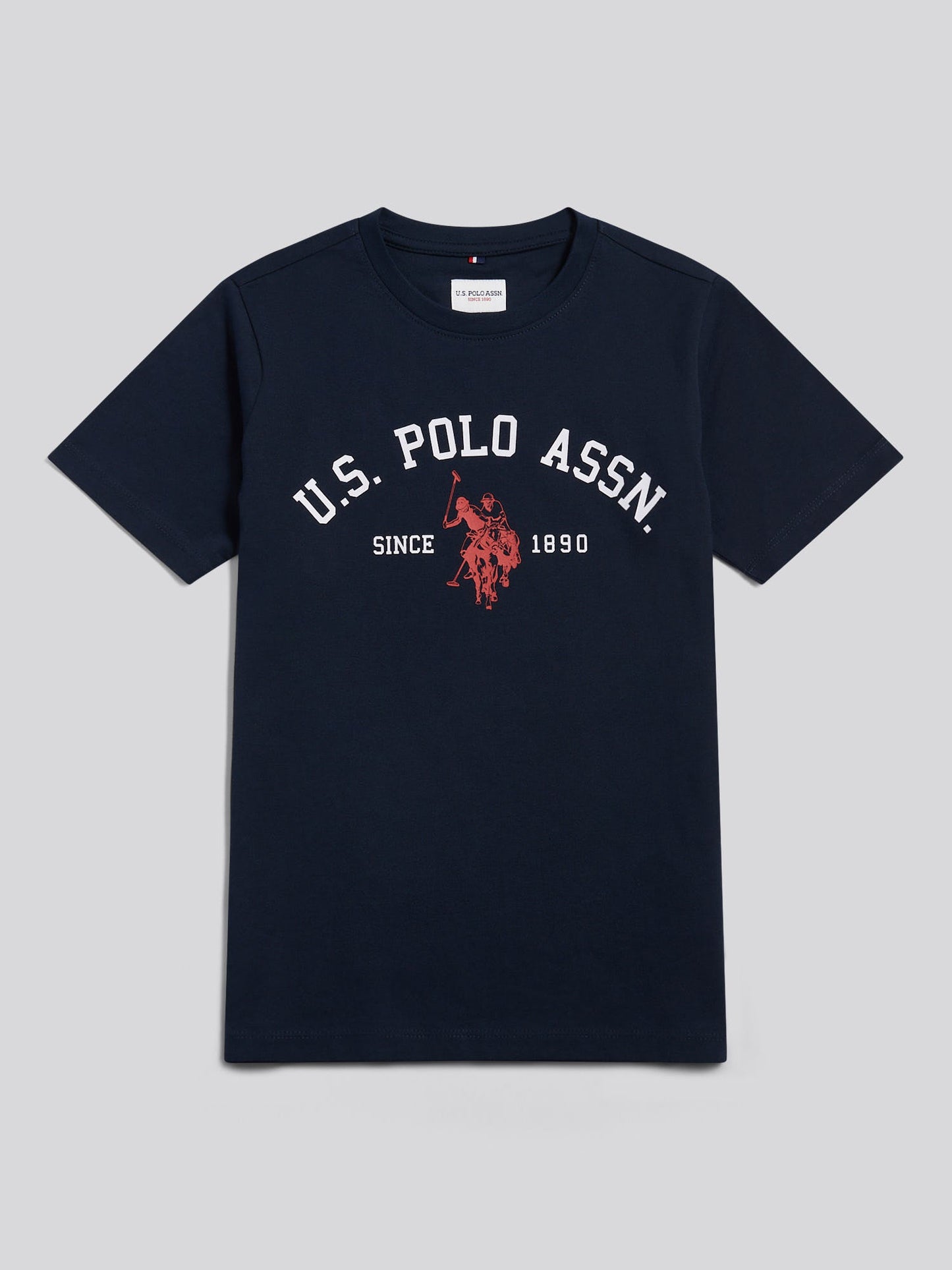 Boys Signature Arch Print T-Shirt Dark Sapphire Navy