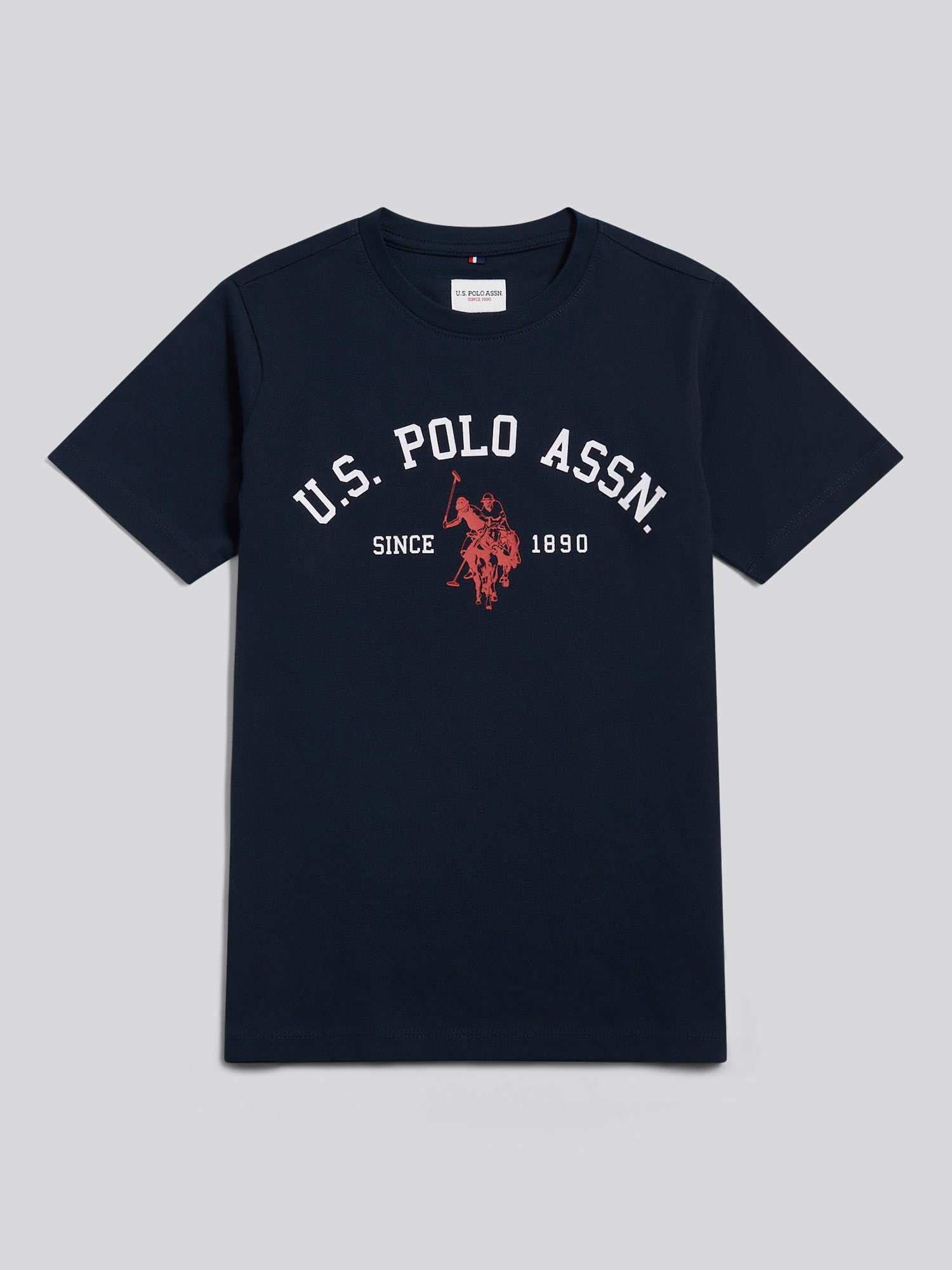Boys Signature Arch Print T-Shirt Dark Sapphire Navy
