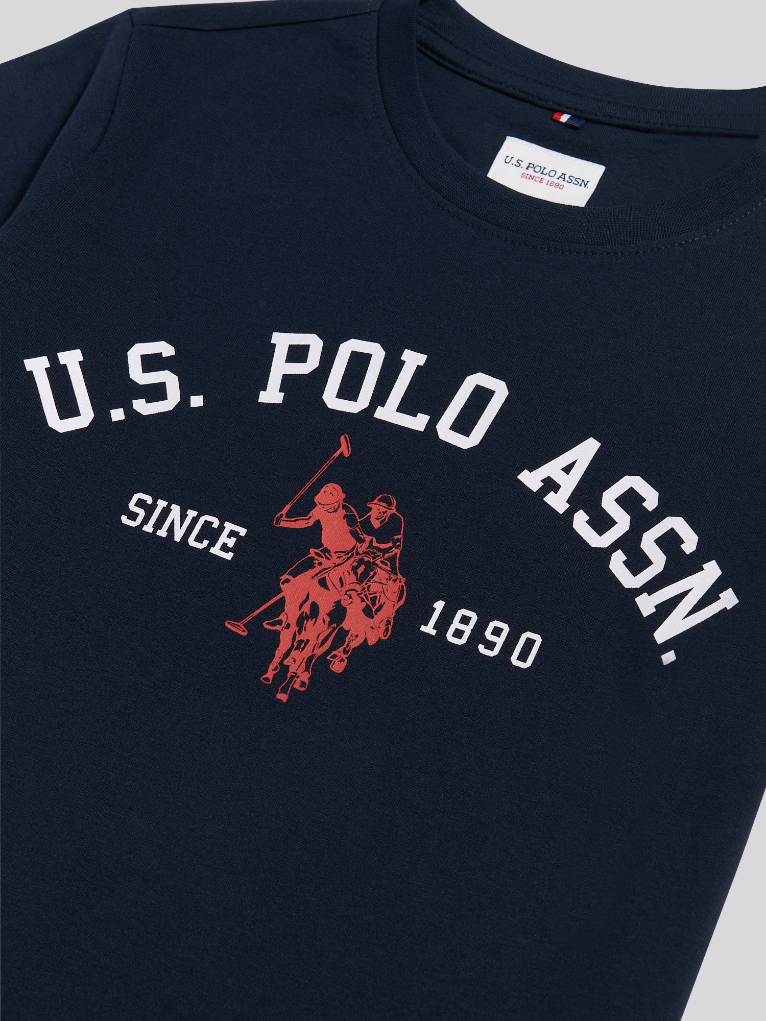 Boys Signature Arch Print T-Shirt Dark Sapphire Navy