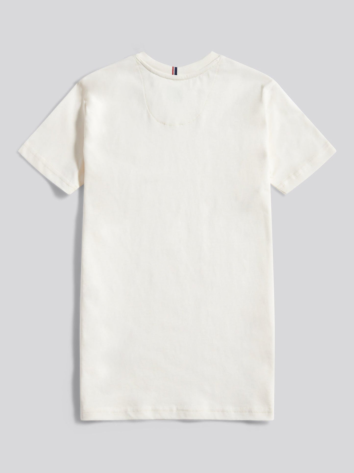 Boys Texture Double Horsemen T-Shirt Whisper White