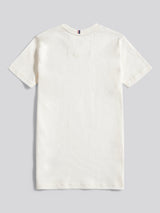 Boys Texture Double Horsemen T-Shirt Whisper White