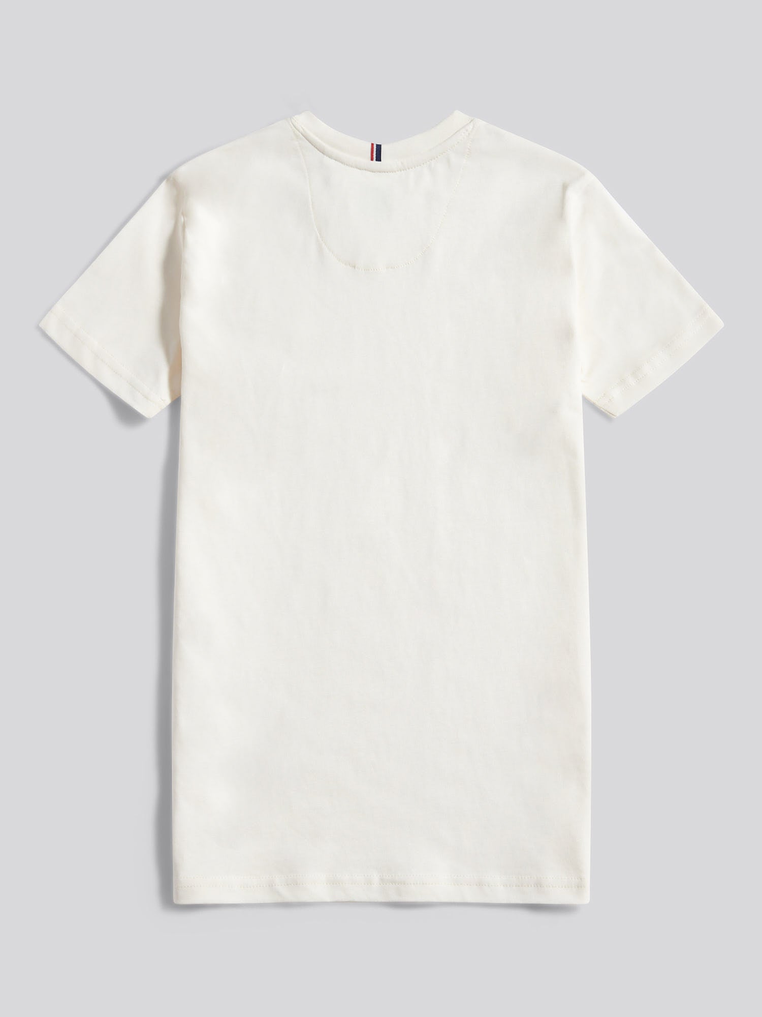 Boys Texture Double Horsemen T-Shirt Whisper White