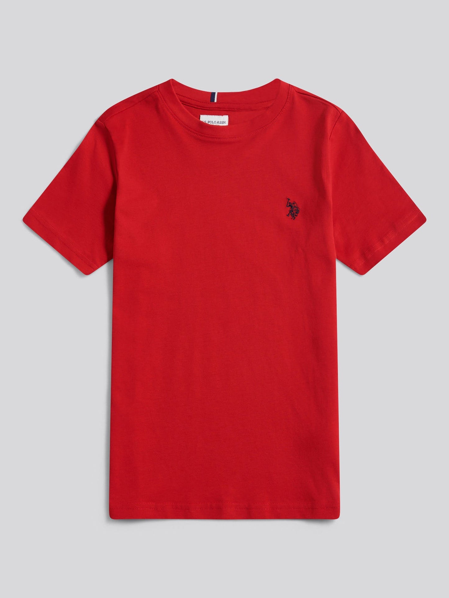Boys Texture Double Horsemen T-Shirt Haute Red