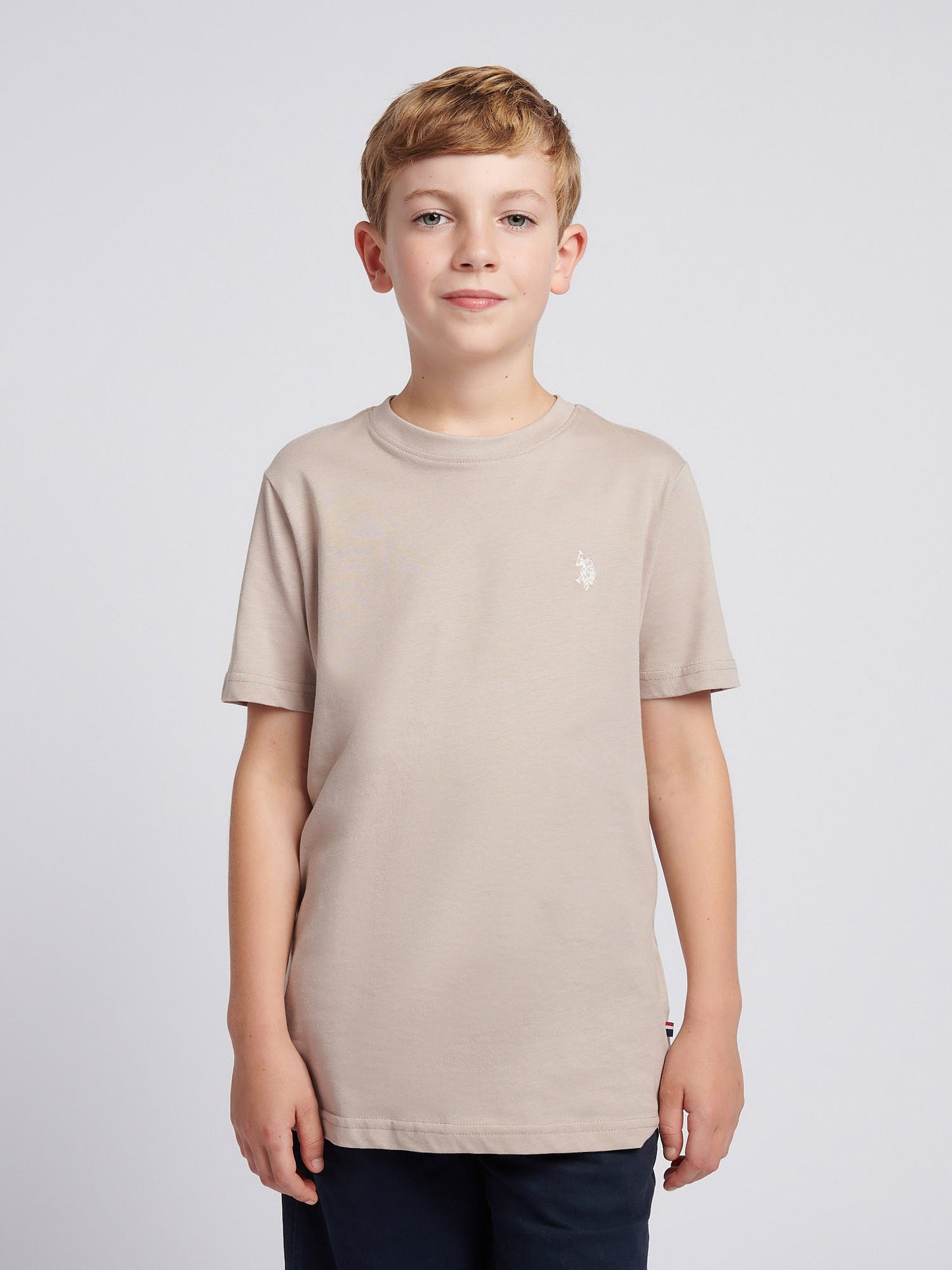 Boys Texture Double Horsemen T-Shirt Atmosphere
