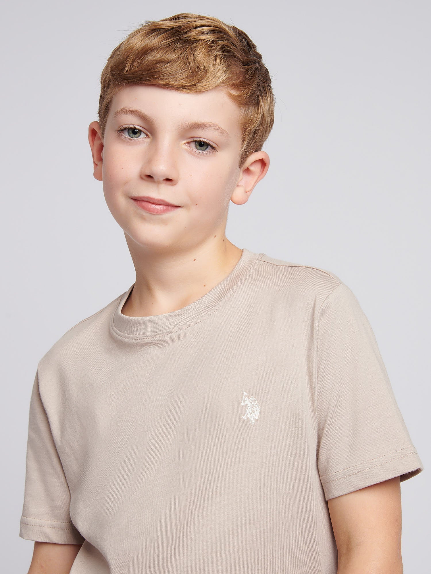Boys Texture Double Horsemen T-Shirt Atmosphere