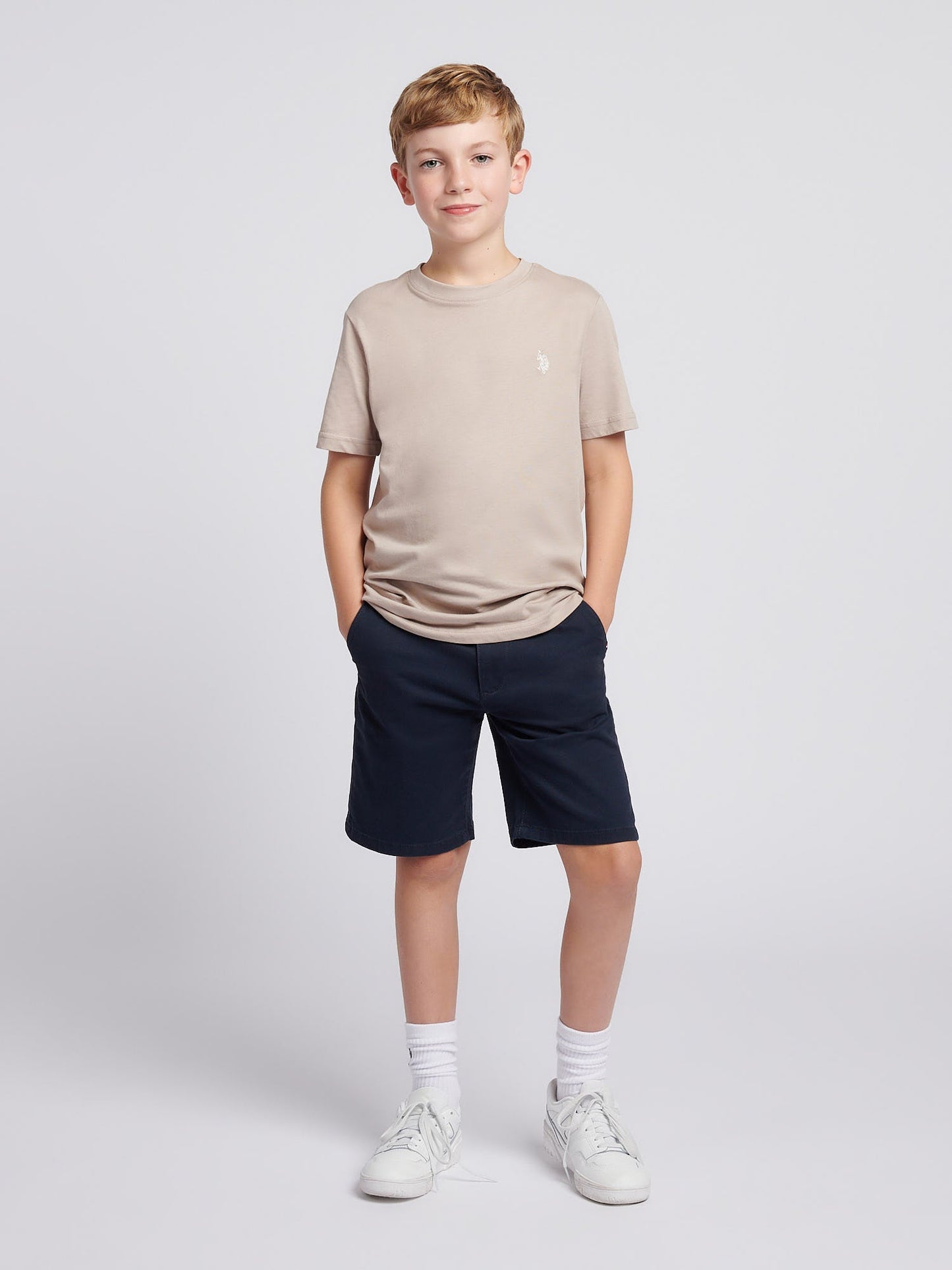 Boys Texture Double Horsemen T-Shirt Atmosphere