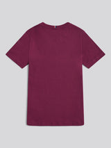 Boys Texture Double Horsemen T-Shirt Grape Wine
