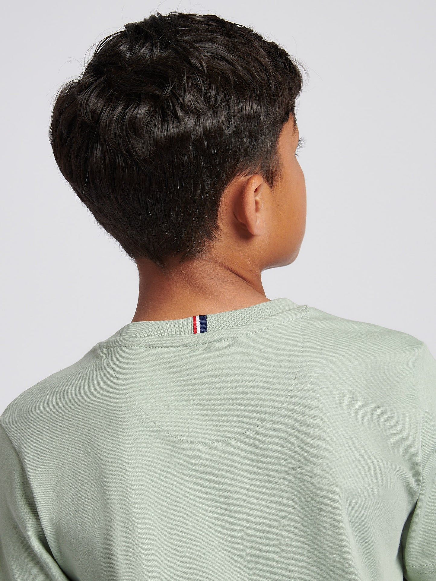 Boys Texture Double Horsemen T-Shirt Iceberg Green