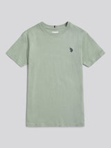 Boys Texture Double Horsemen T-Shirt Iceberg Green