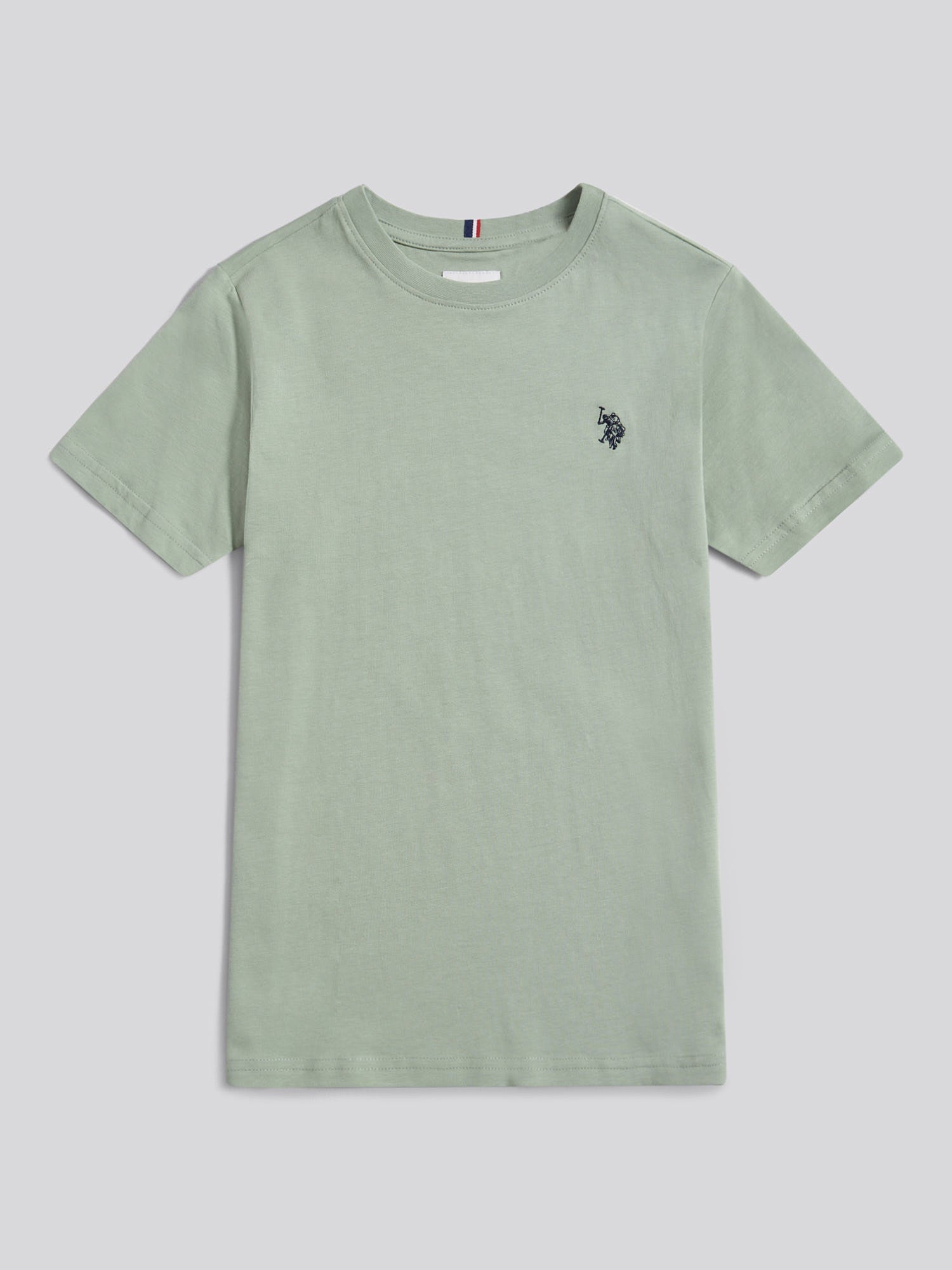 Boys Texture Double Horsemen T-Shirt Iceberg Green