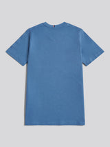 Boys Texture Double Horsemen T-Shirt Blue Horizon
