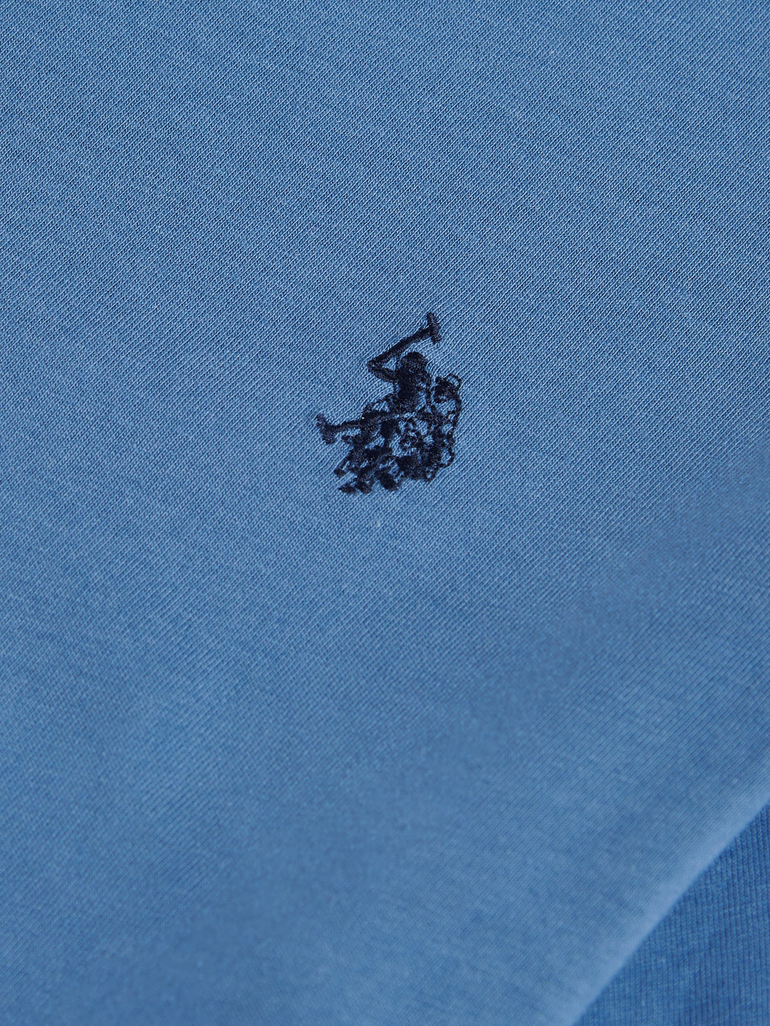 Boys Texture Double Horsemen T-Shirt Blue Horizon