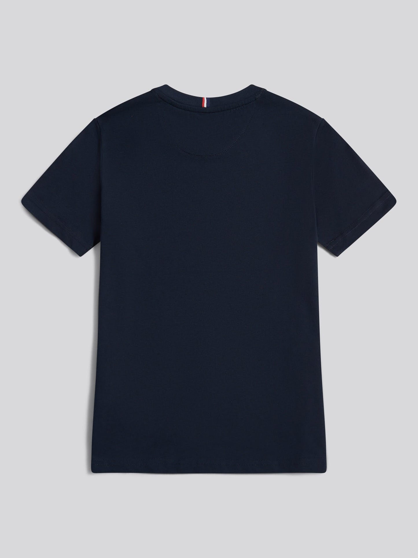 Boys Texture Double Horsemen T-Shirt Dark Sapphire Navy / Haute Red DHM