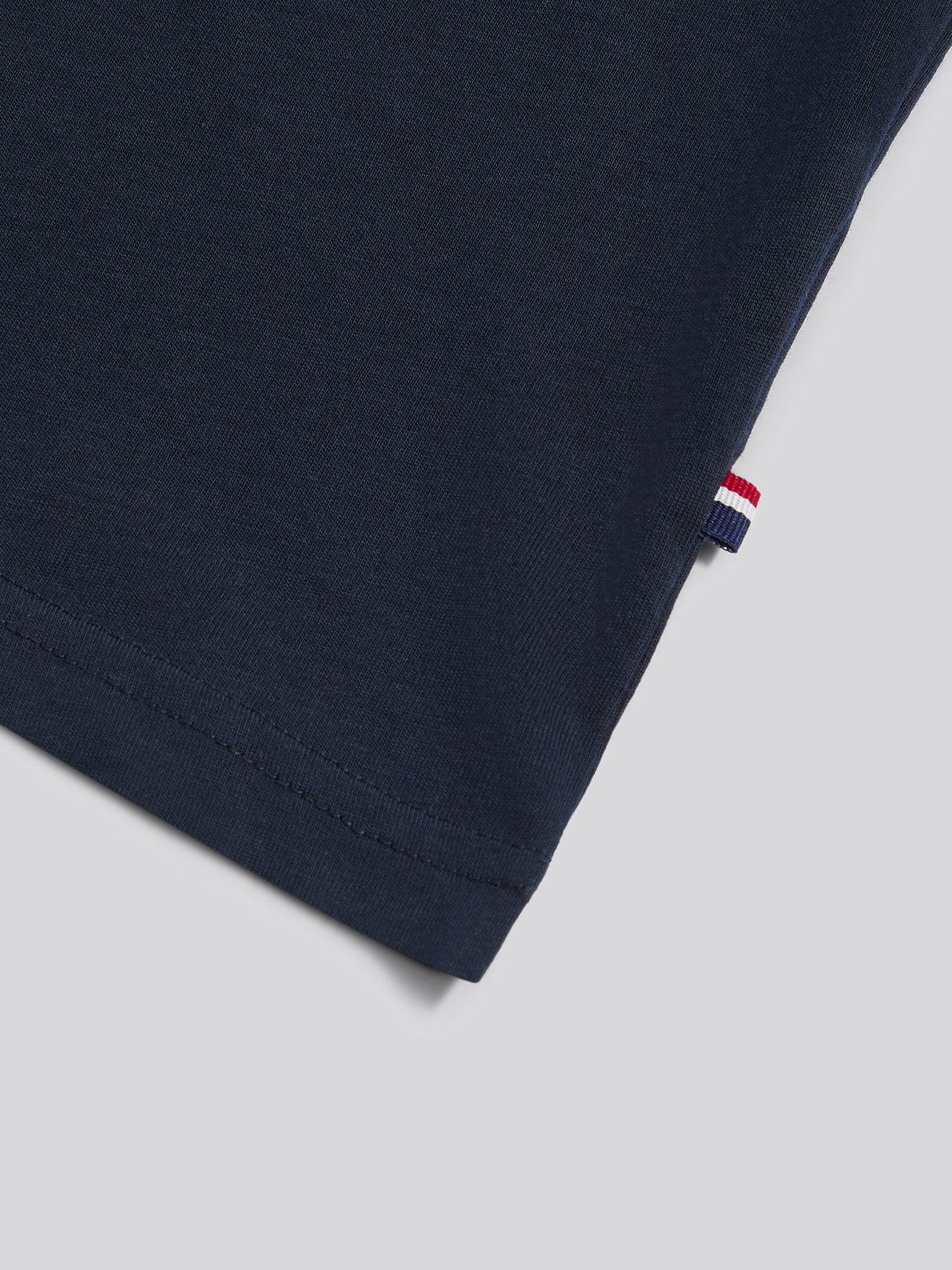 Boys Texture Double Horsemen T-Shirt Dark Sapphire Navy / Haute Red DHM