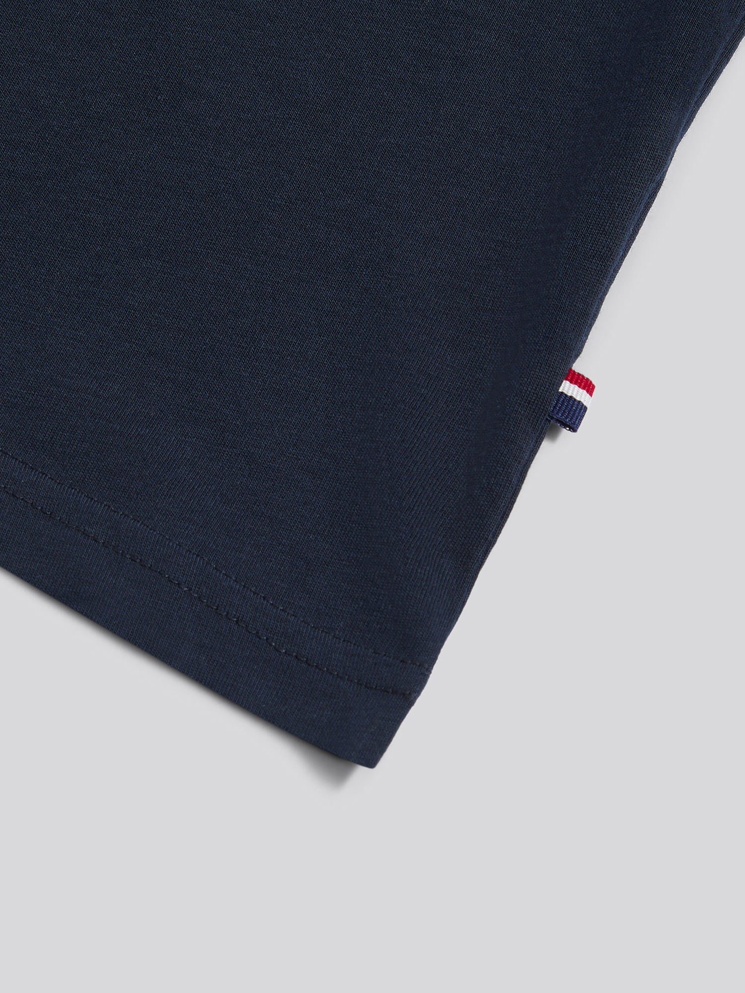 Boys Texture Double Horsemen T-Shirt Dark Sapphire Navy / Haute Red DHM