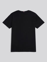 Boys Texture Double Horsemen T-Shirt Black Bright White DHM