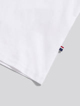 Boys Texture Double Horsemen T-Shirt White / Dark Sapphire Navy DHM