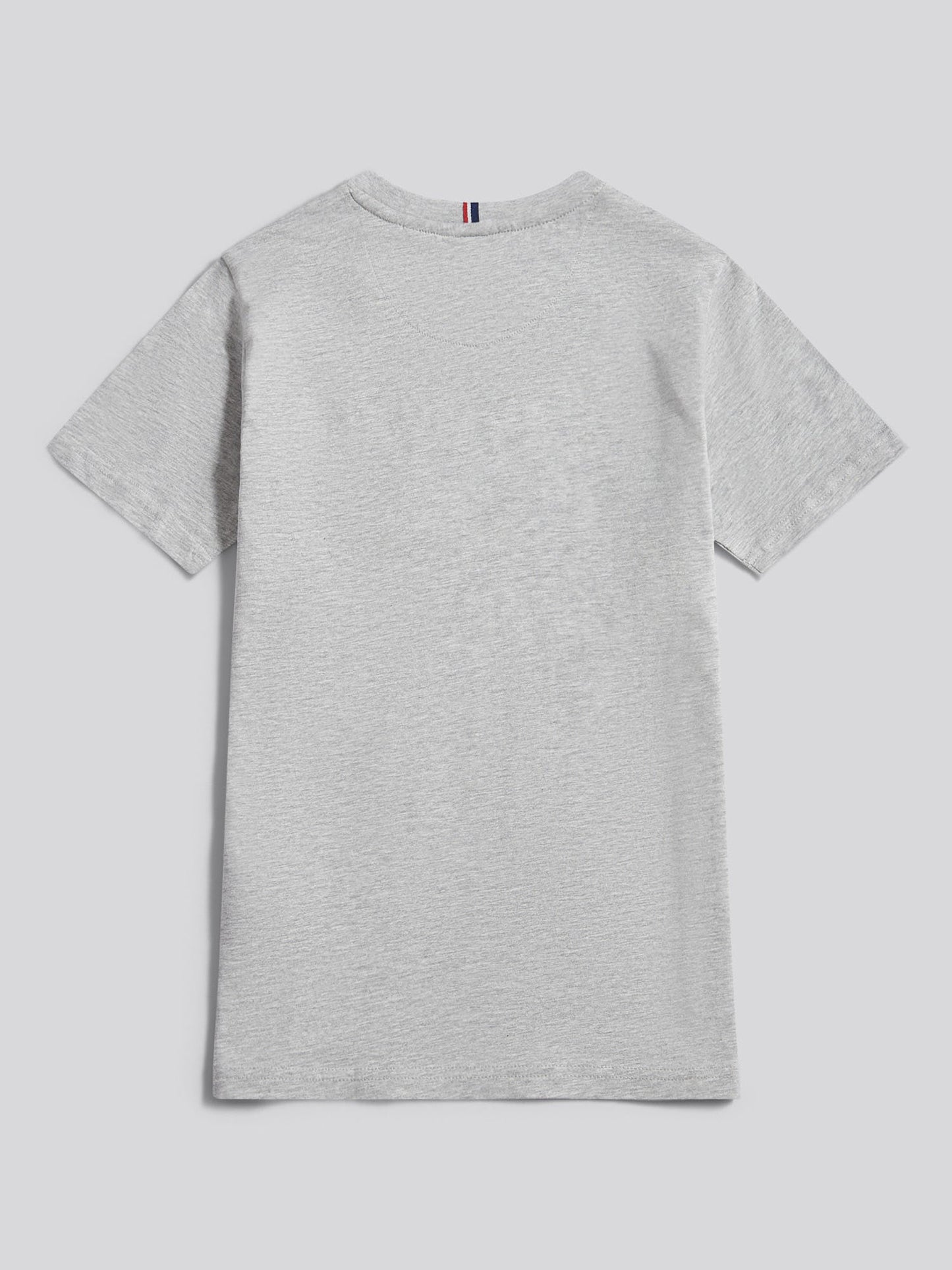 Boys Texture Double Horsemen T-Shirt Mid Grey Marl