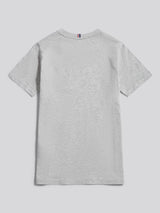 Boys Texture Double Horsemen T-Shirt Mid Grey Marl