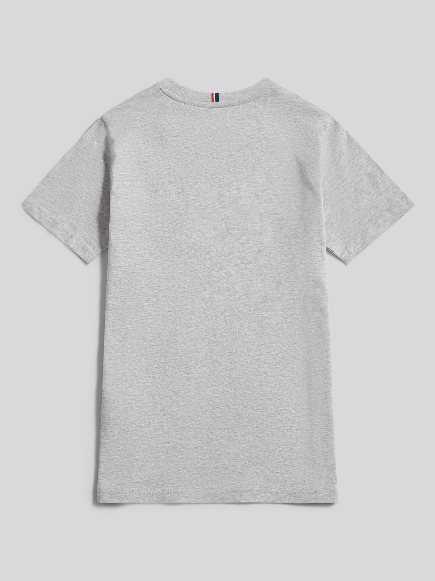 Boys Texture Double Horsemen T-Shirt Mid Grey Marl