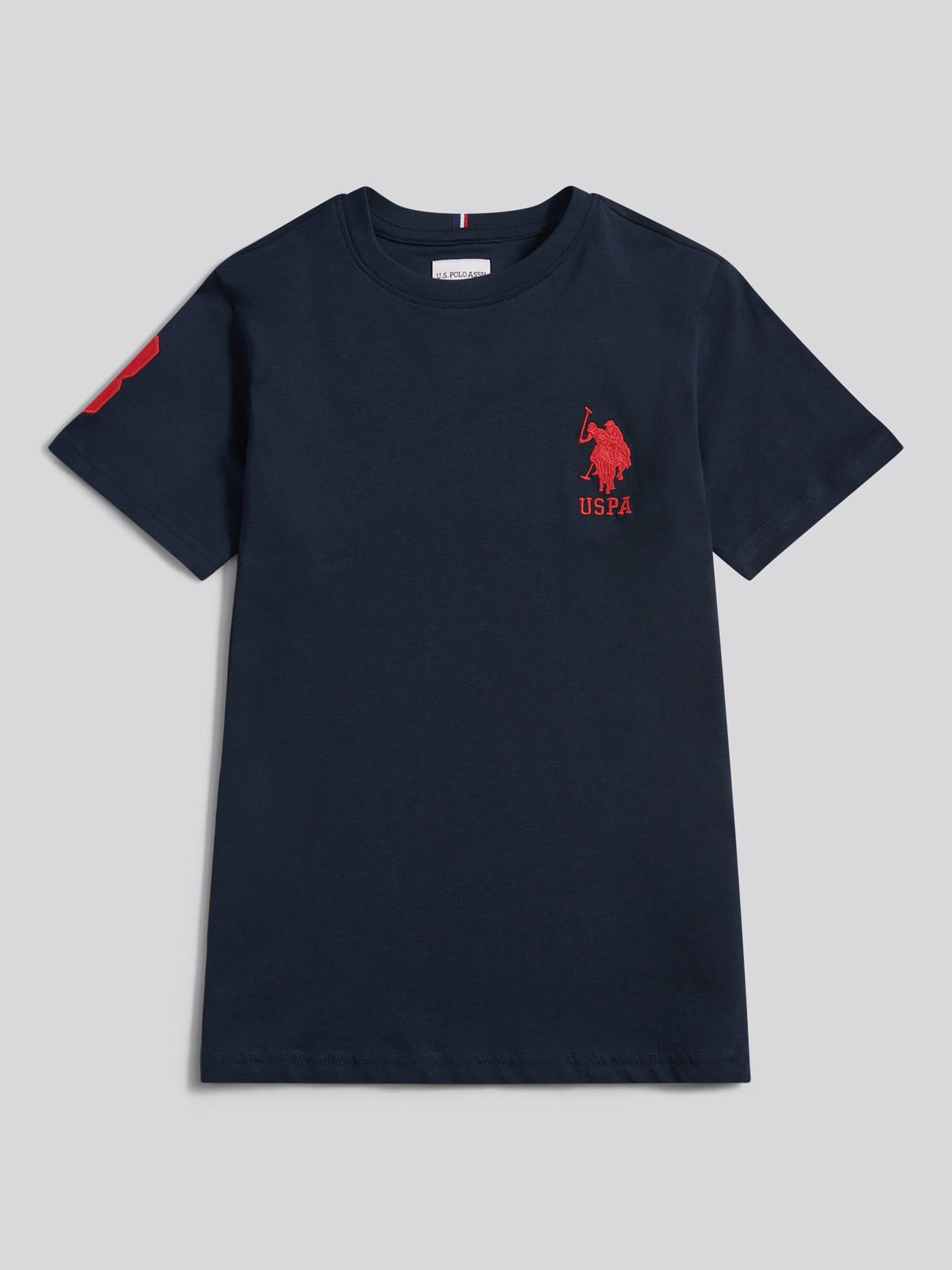 Boys Player 3 T-Shirt Dark Sapphire Navy / Haute Red DHM