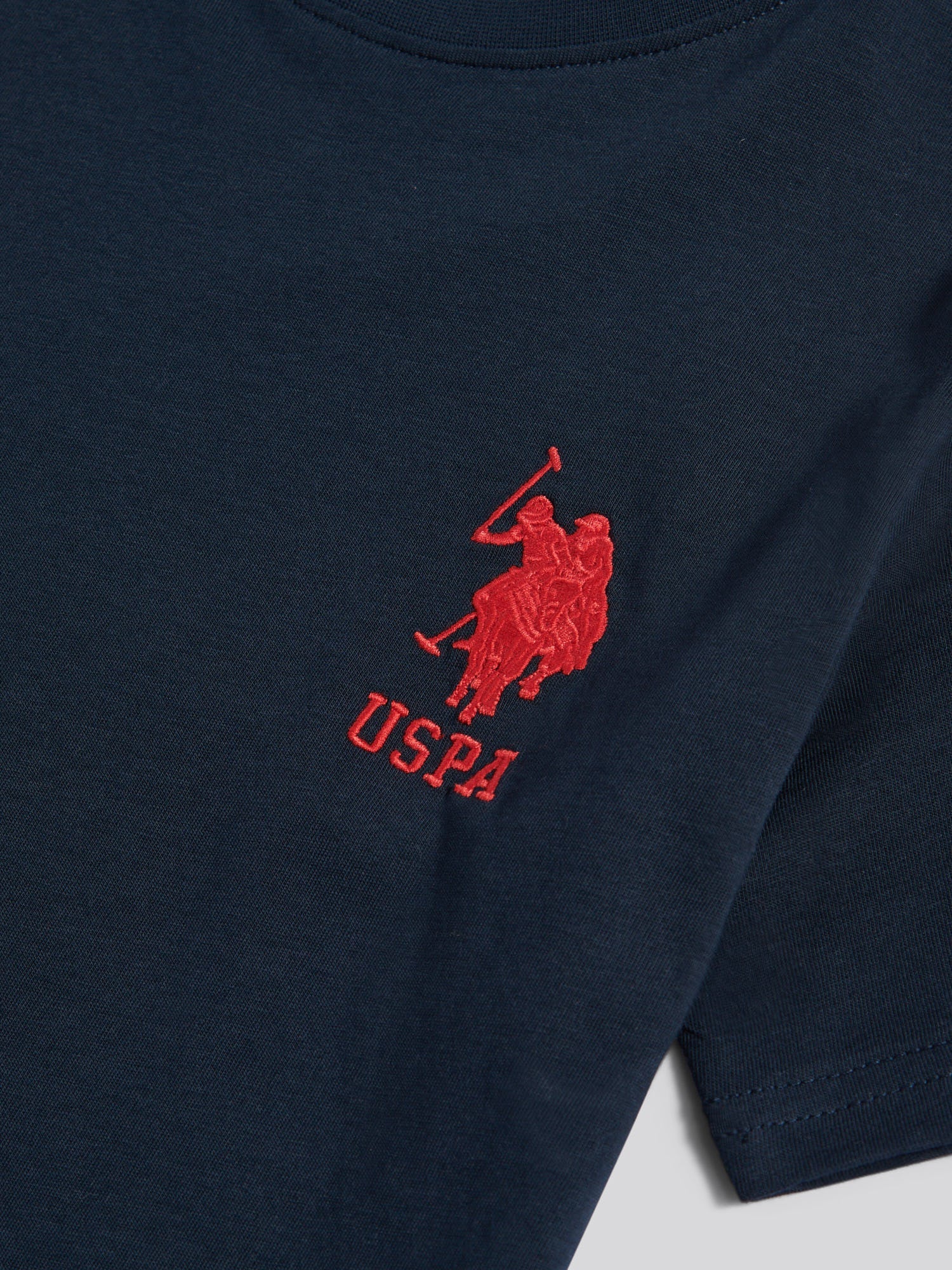Boys Player 3 T-Shirt Dark Sapphire Navy / Haute Red DHM