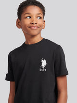 Boys Player 3 T-Shirt Black Bright White DHM