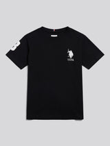 Boys Player 3 T-Shirt Black Bright White DHM