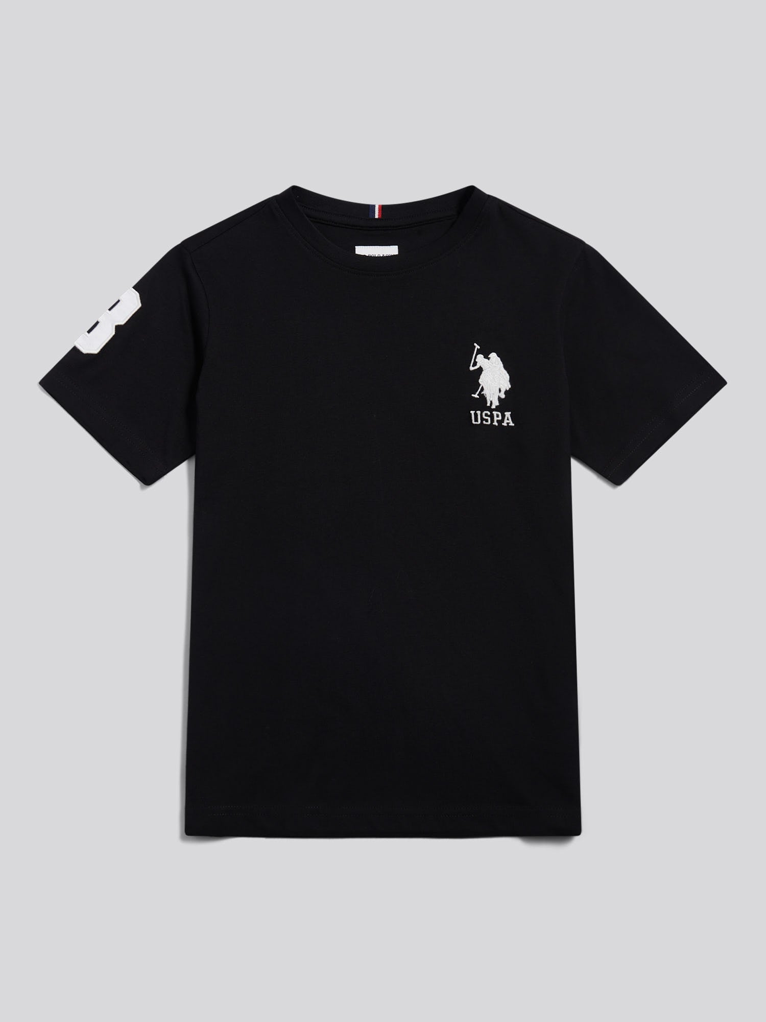 Boys Player 3 T-Shirt Black Bright White DHM