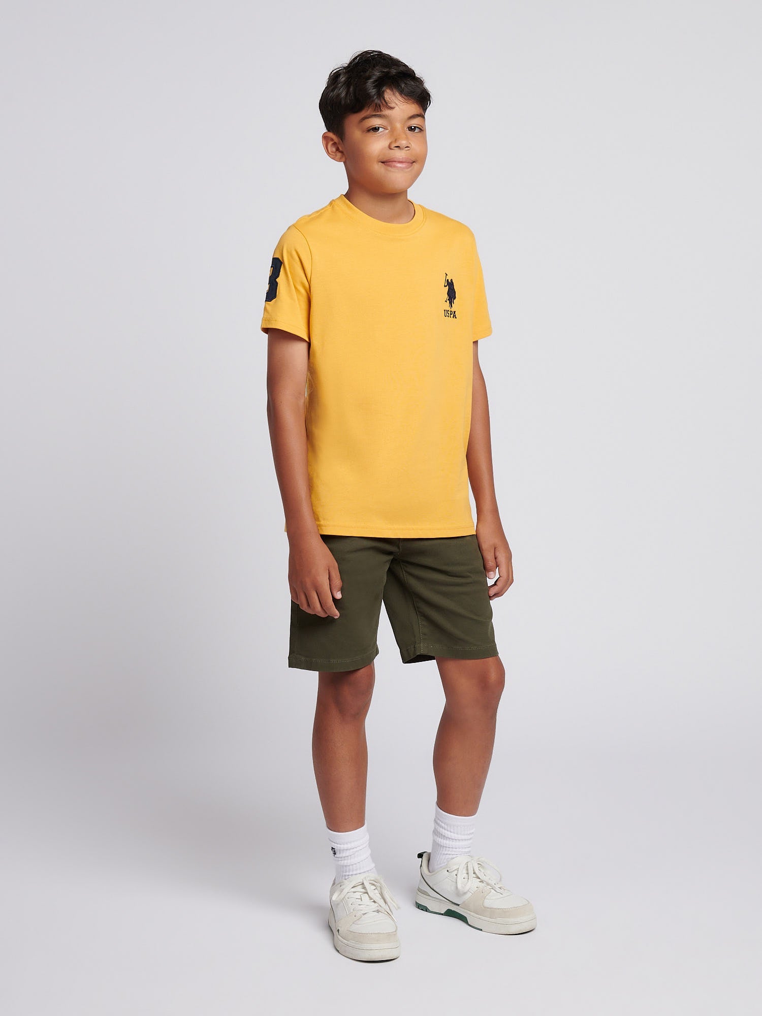 Boys Player 3 T-Shirt Golden Apricot