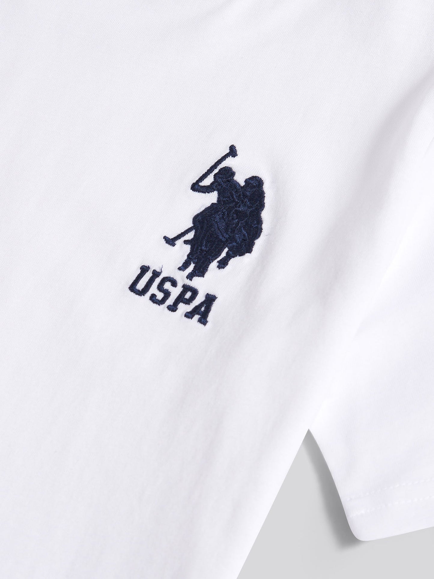 Boys Player 3 T-Shirt White / Dark Sapphire Navy DHM