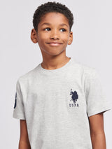 Boys Player 3 T-Shirt Mid Grey Marl