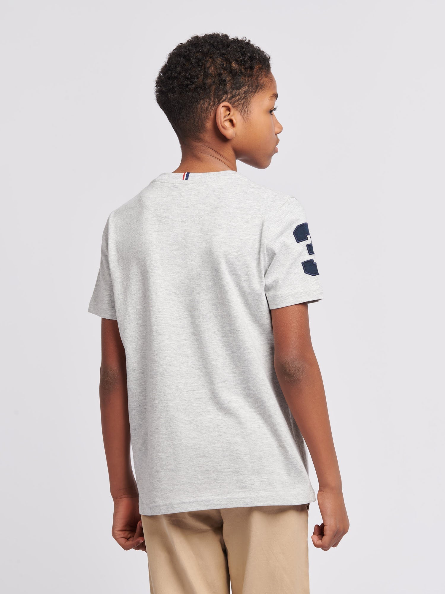 Boys Player 3 T-Shirt Mid Grey Marl