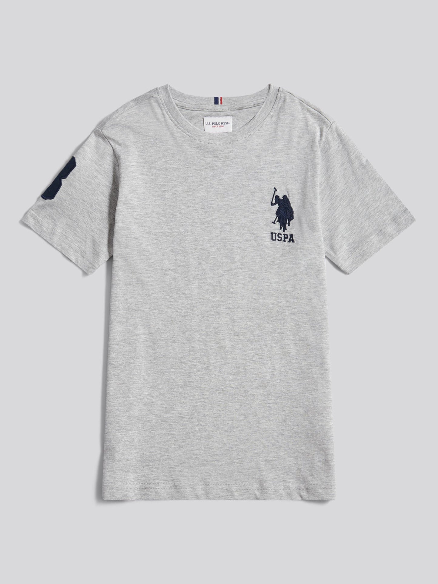 Boys Player 3 T-Shirt Mid Grey Marl