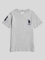 Boys Player 3 T-Shirt Mid Grey Marl