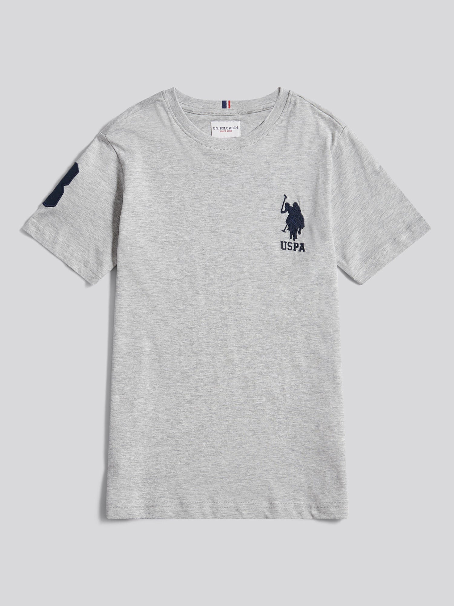 Boys Player 3 T-Shirt Mid Grey Marl
