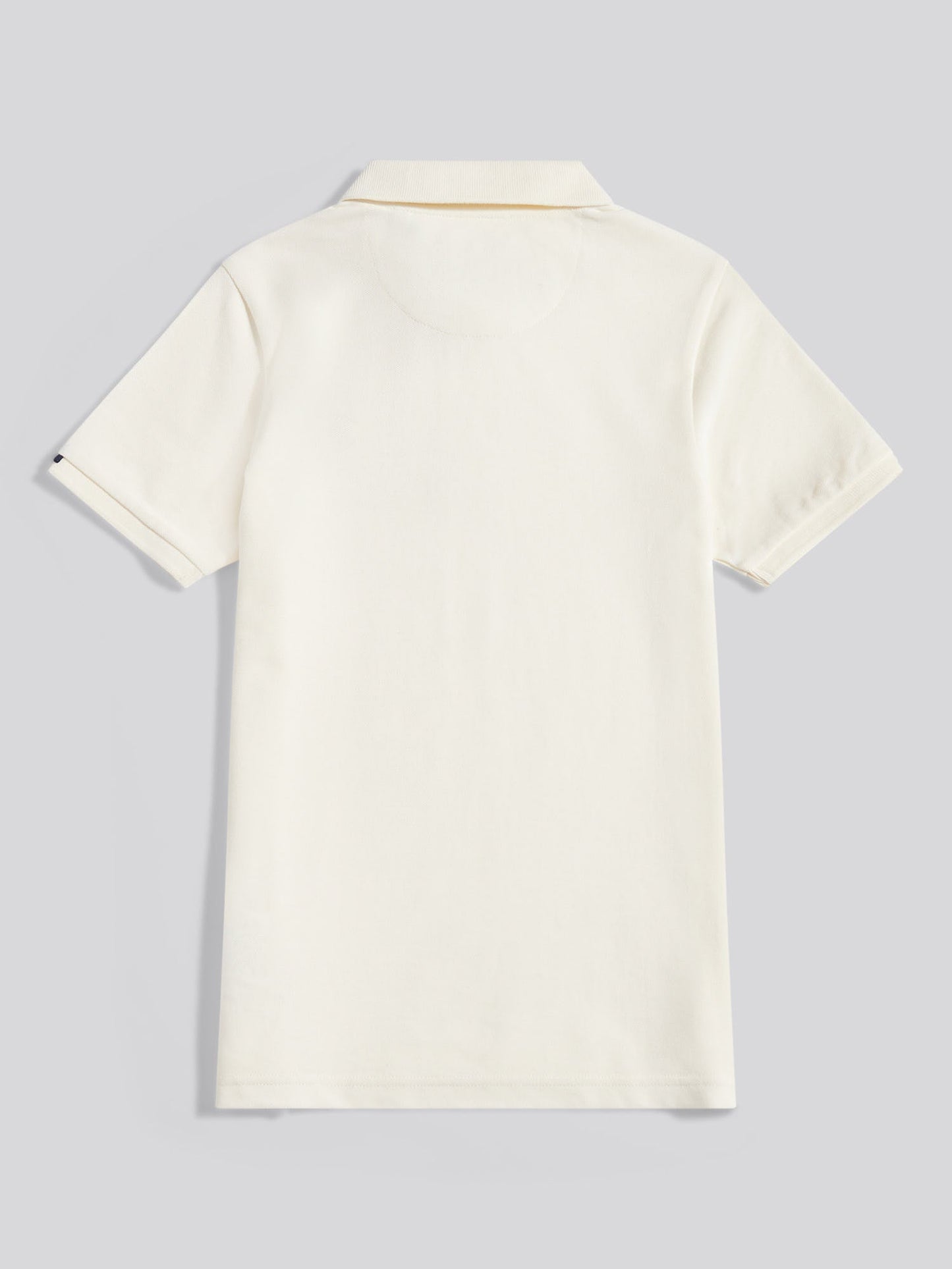 Boys Double Horsemen Polo Shirt Whisper White