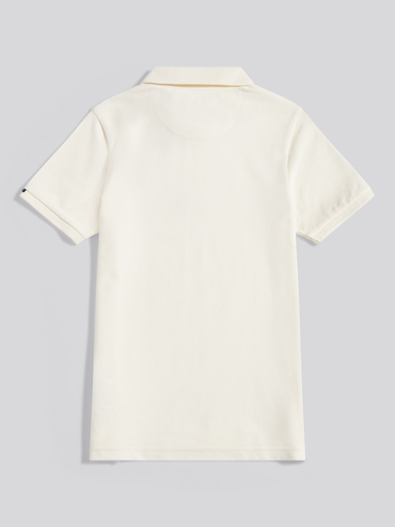 Boys Double Horsemen Polo Shirt Whisper White