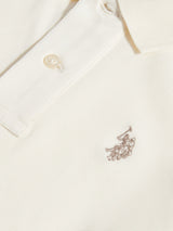 Boys Double Horsemen Polo Shirt Whisper White