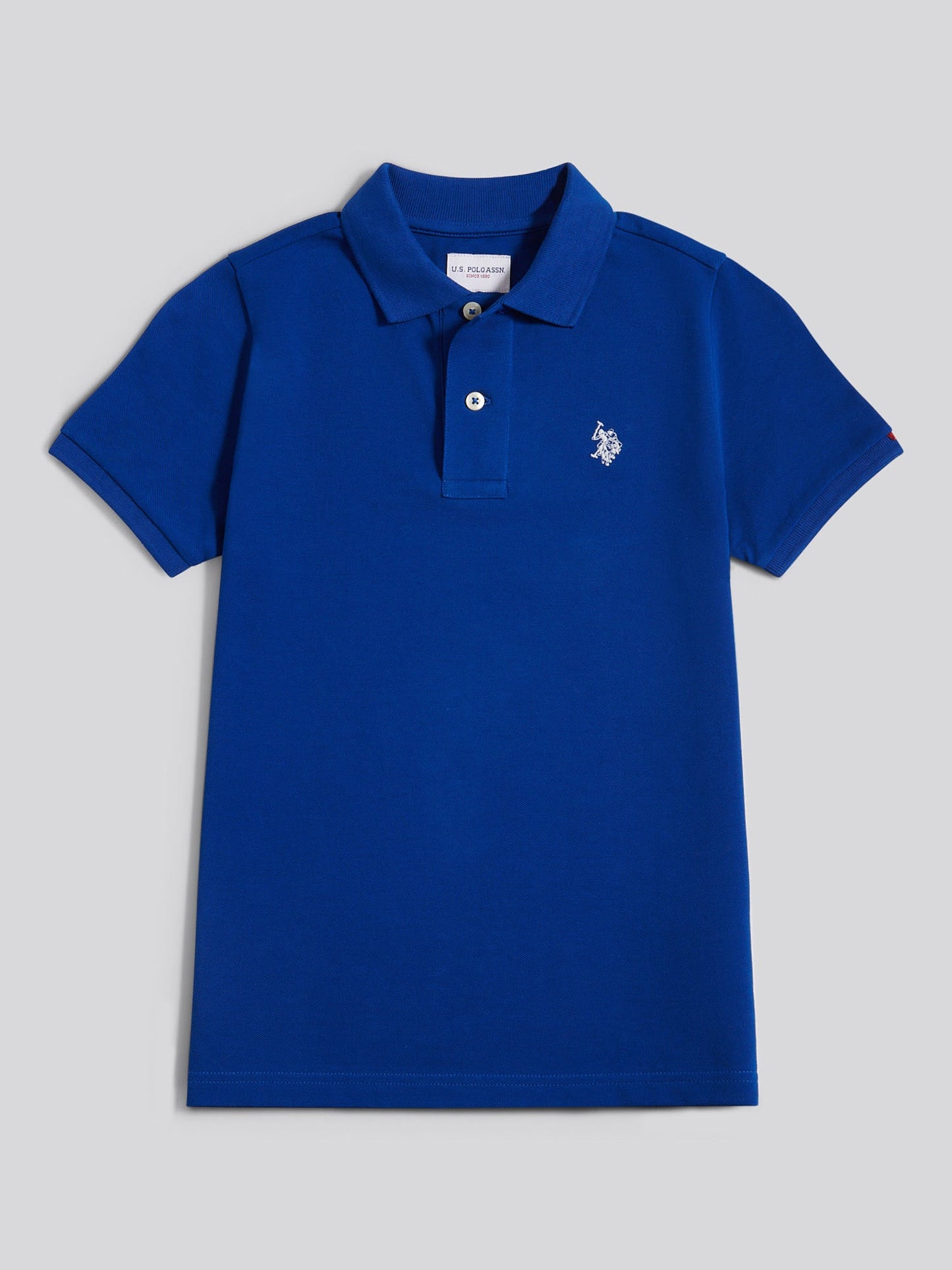 Boys Double Horsemen Polo Shirt Sodalite Blue