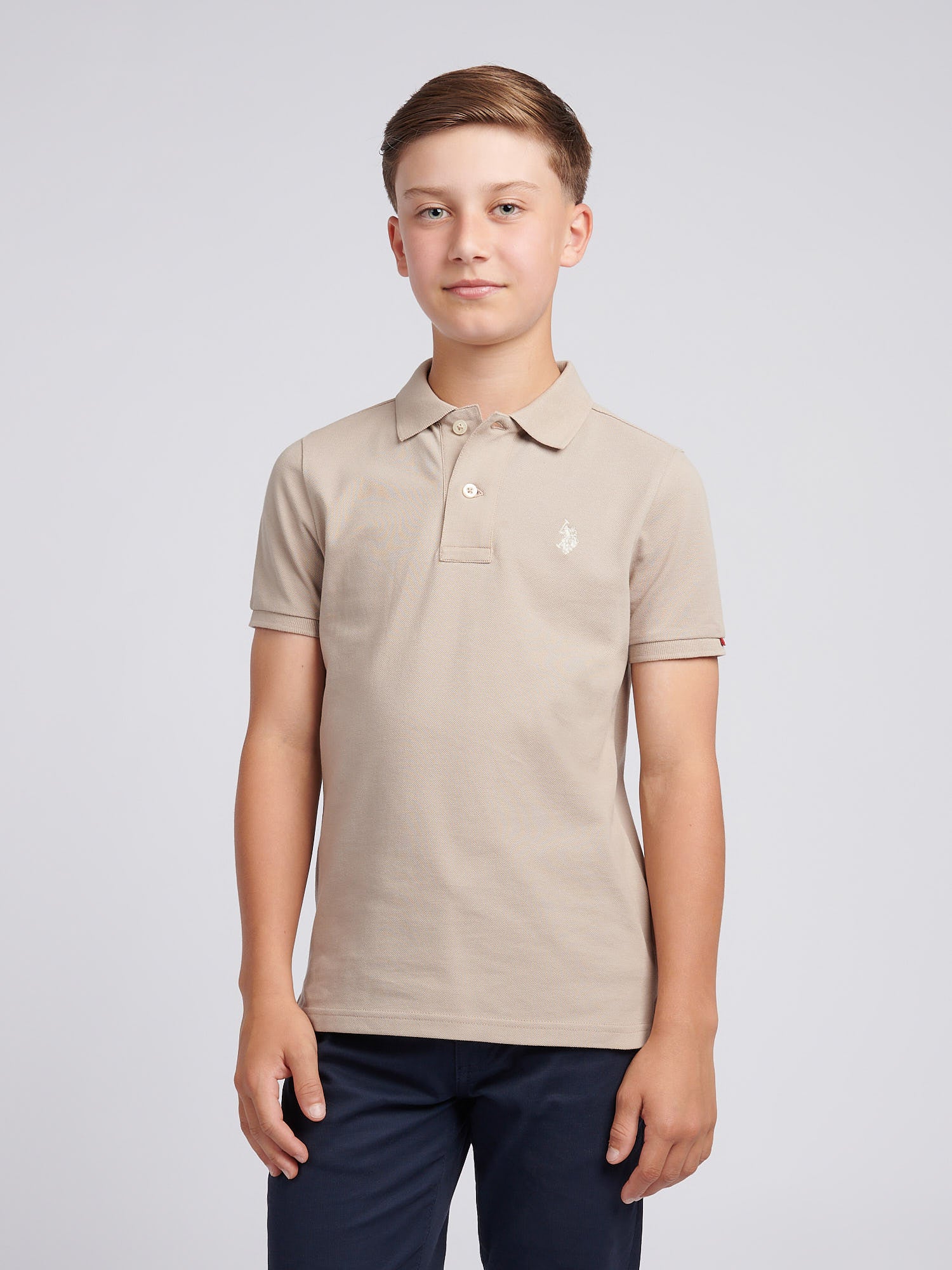 Boys Double Horsemen Polo Shirt Atmosphere