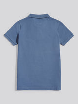 Boys Double Horsemen Polo Shirt Vintage Indigo