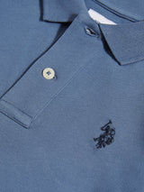 Boys Double Horsemen Polo Shirt Vintage Indigo