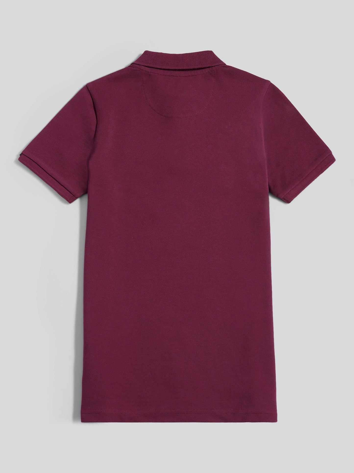 Boys Double Horsemen Polo Shirt Grape Wine