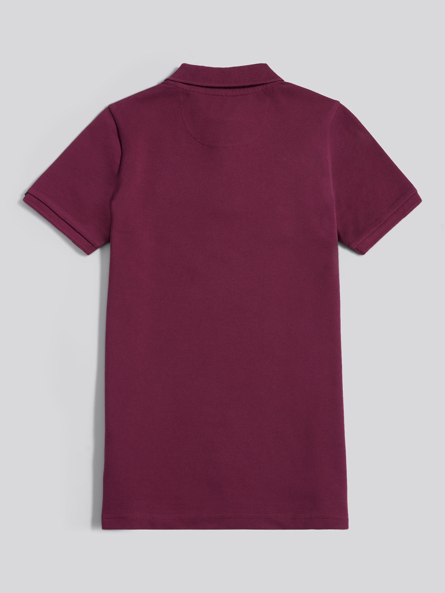 Boys Double Horsemen Polo Shirt Grape Wine