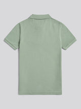 Boys Double Horsemen Polo Shirt Iceberg Green