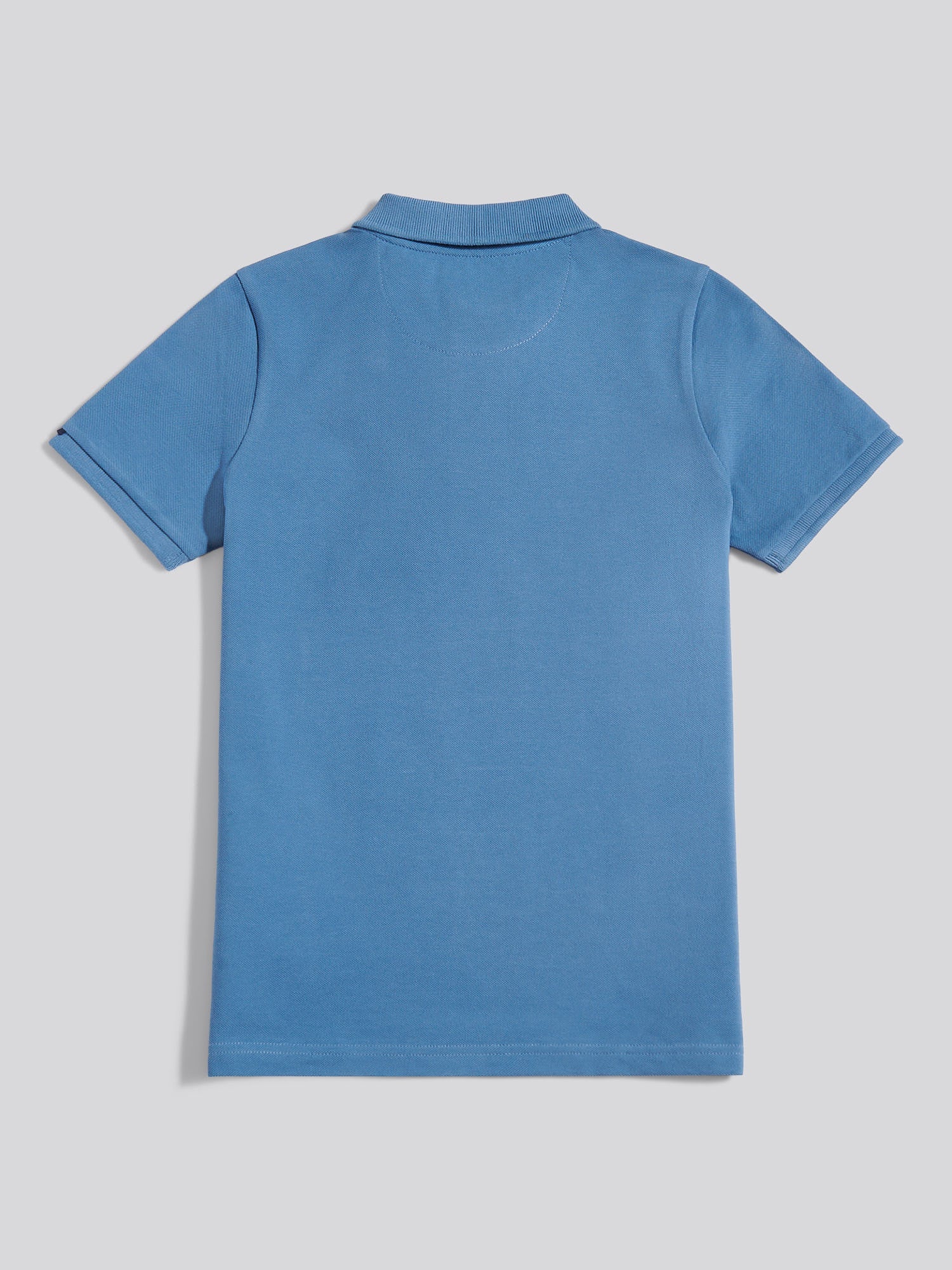 Boys Double Horsemen Polo Shirt Blue Horizon